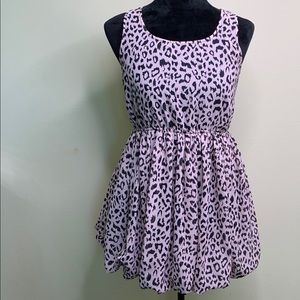 Pink leopard tutu dress